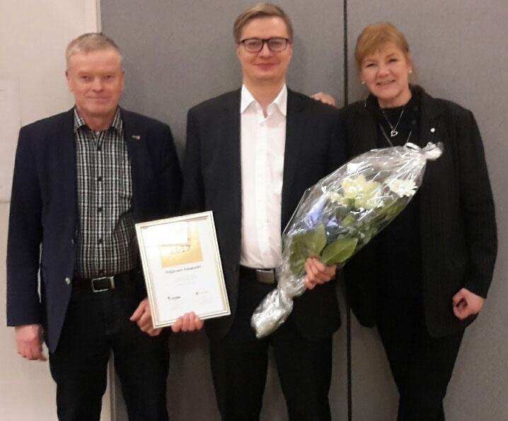 Pirkanmaan yrittäjyys- ja elinvoimakuntapalkinnon jakotilaisuudessa