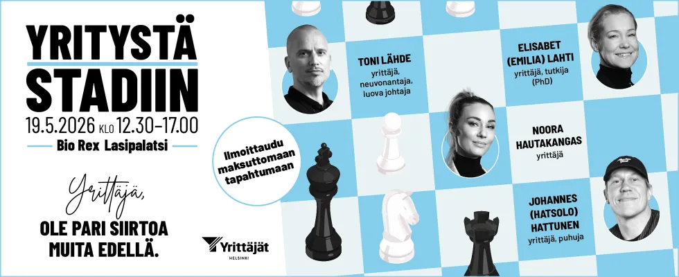 Yritystä Stadiin -tapahtuma 2026.