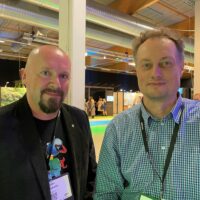 Jukka Vattukallio ja Markku Ukkonen viihtyivät Valtakunnallisilla yrittäjäpäivillä