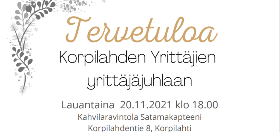 Korpilahden Yrittäjien yrittäjäjuhla