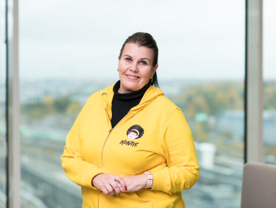 Auntien perustaja Mervi Lamminen