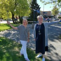 Mari Kinnunen ja Tuija Aro Orivesi liikenne