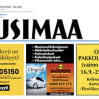 Uusimaa-lehti ja Teuvo Karvonen