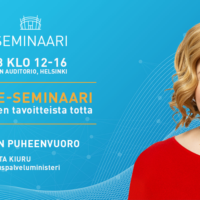 Banneri Suuri Sote-seminaari Krista Kiuru