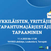 Nykkiläisten, yrittäjien ja tapahtumajärjestäjien tapaaminen tiistaina 11.4.