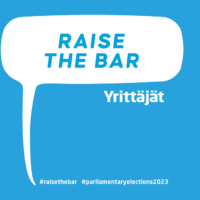 Raise the bar Suomen Yrittäjät bannerikuva