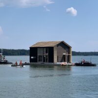 Lovisea-talo on esillä Loviisan asuntomessuilla.