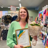 Kirpputoriyrittäjä valittiin uhkarohkeimmaksi