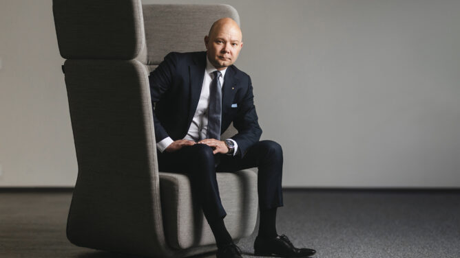 Suomen Yrittäjien puheenjohtaja Petri Salminen. Kuva: Jetro Stavén