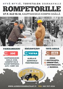 Kutsu rompetorille Kauppakeskus Komppi