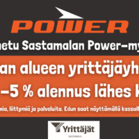 Jäsenetu Power Sastamalaan Sastamalan alueen yrittäjille