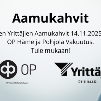 Riihimäen Yrittäjät Aamukahvit 14.11. 2025 OP Häme ja Pohjola Vakuutus