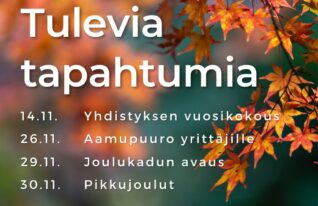 Juvan Yrittäjien tulevia tapahtumia