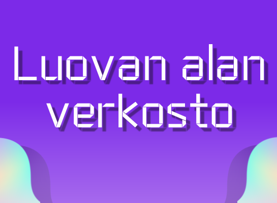 Luovan alan yrittäjäverkoston banneri.