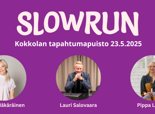 Slowrun-tapahtuman banneri.
