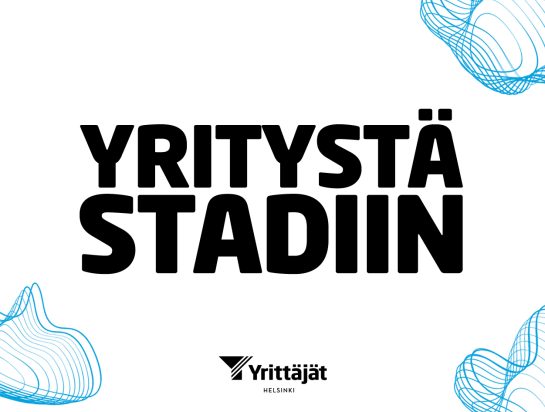 Yritystä Stadiin -tapahtuman kuvitus.