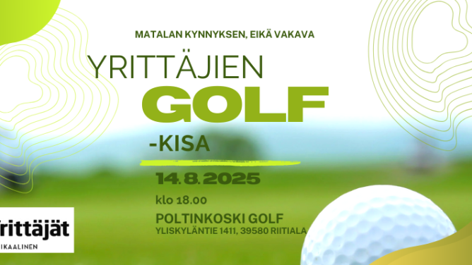 Ikaalisten Yrittäjien golf -kisa 14.8.2025