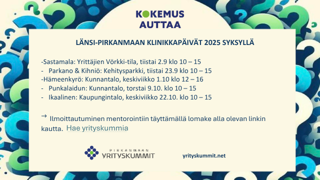 Länsi-Pirkanmaan klinikkapäivät 2025 syksyllä