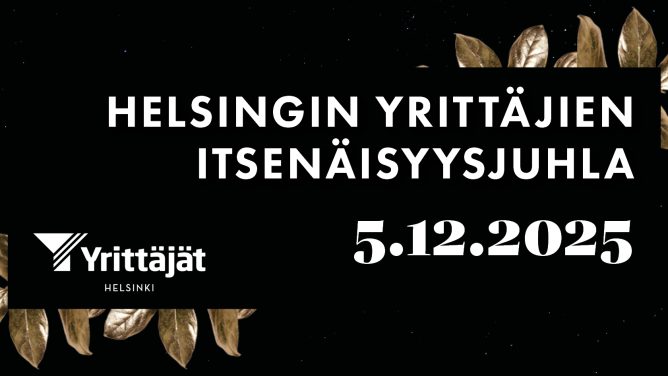 Helsingin Yrittäjien Itsenäisyysjuhlan kuvituskuva.