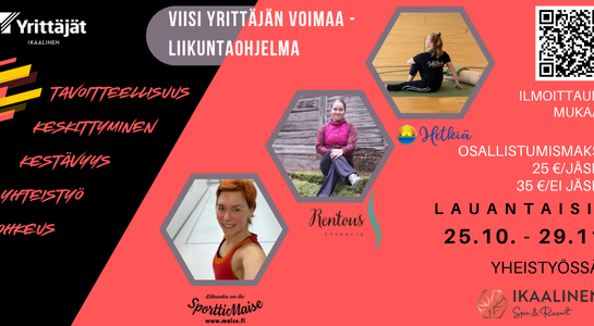 Viisi yrittäjän voima -liikuntaohjelma - Ikaalisten Yrittäjät