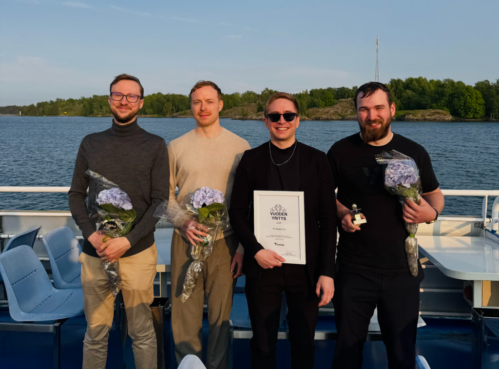 Etelä-Helsingin Yrittäjät 2025, vuoden yritys Y4 works oy. Kuva Sofia Björkroth