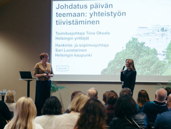 Sote-seminaari Helsingissä.