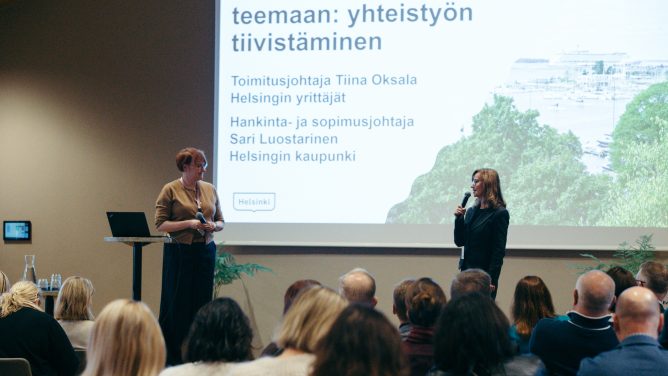 Sote-seminaari Helsingissä.