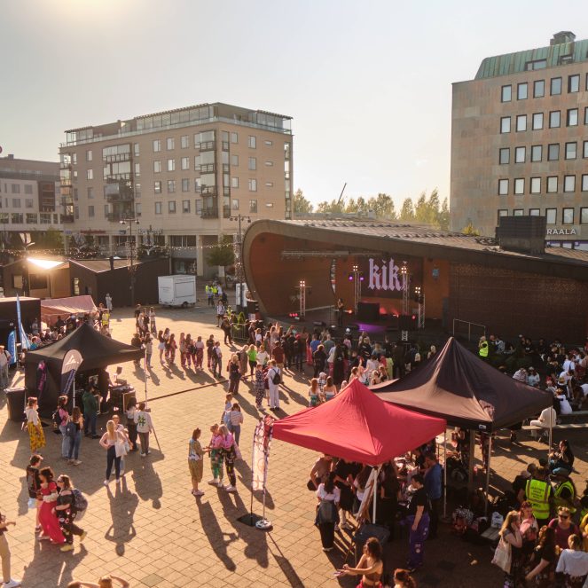 Joensuun tori kesällä