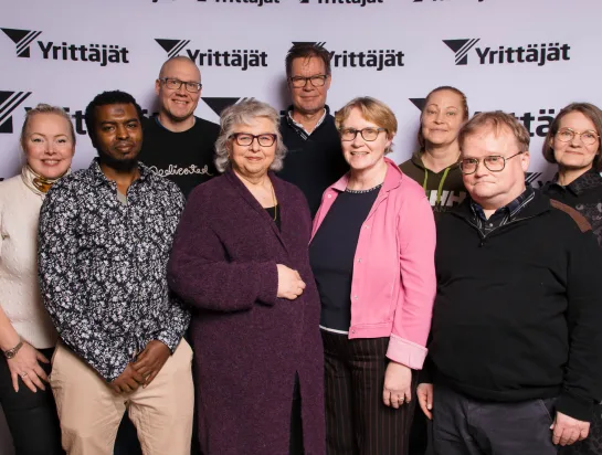 Länsi-Helsingin Yrittäjien hallitus vuonna 2026.