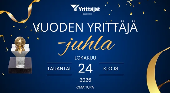 Ikaalisten Vuoden Yrittäjä -juhla 2026