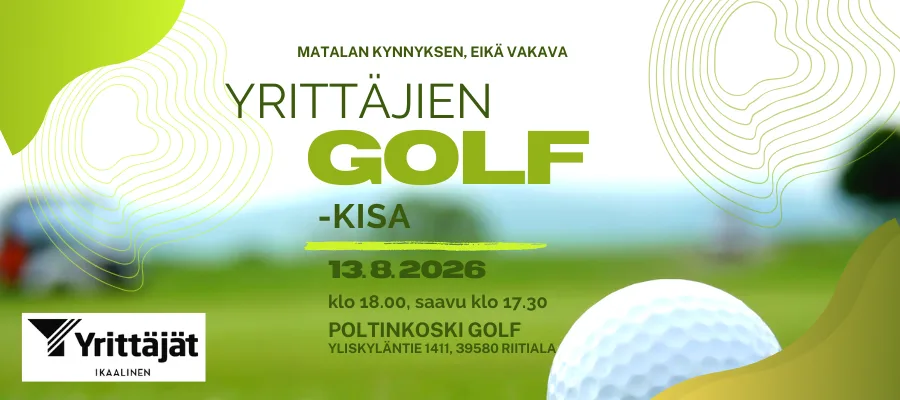 Ikaalisten Yrittäjien golf kisat 2026