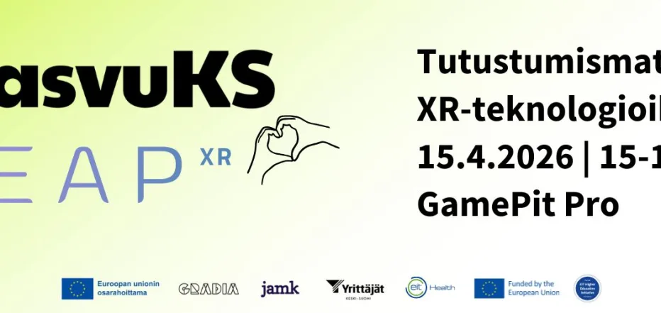 Kuvassa KasvuKS & LEAPXR tapahtuman ilme.