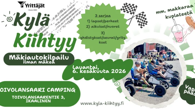 Ikaalisten Yrittäjät - Kylä kiihtyy banner