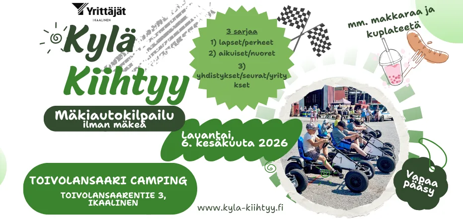 Ikaalisten Yrittäjät - Kylä kiihtyy banner