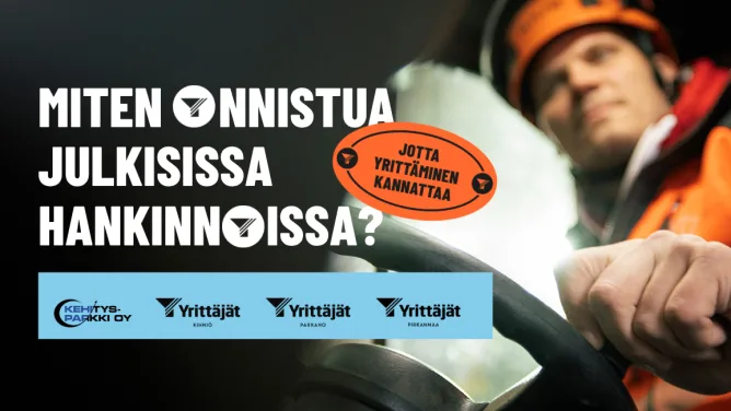 hankintakoulutukset parkanon ja kihniön yrittäjille ja kuntatoimijoille kuvituskuva