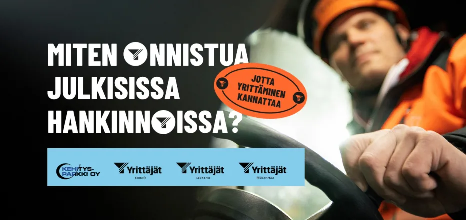 hankintakoulutukset parkanon ja kihniön yrittäjille ja kuntatoimijoille kuvituskuva