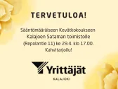 Tervetuloa kevätkokoukseen!