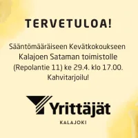 Tervetuloa kevätkokoukseen!