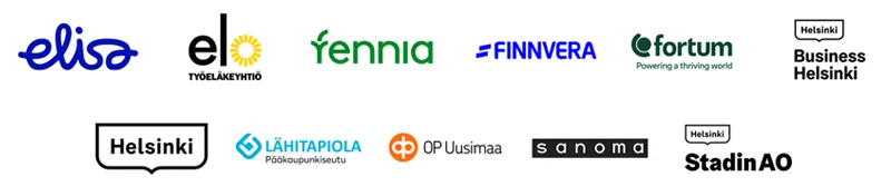Yritystä Stadiin -tapahtuman kumppanit.