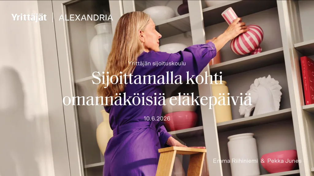 kansikuva Sijoittamalla kohti omannäköisiä eläkepäiviä