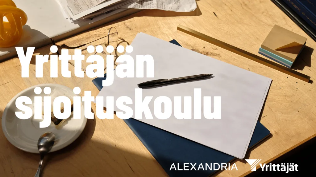 Yrittäjän sijoituskoulu banneri