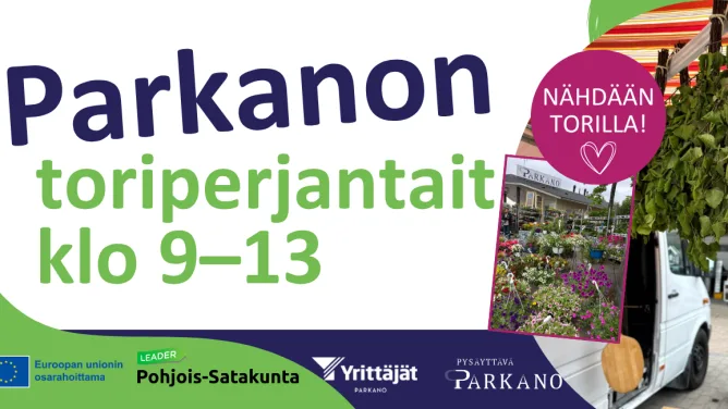 Parkanon toriperjantait koko kesän klo 9-13