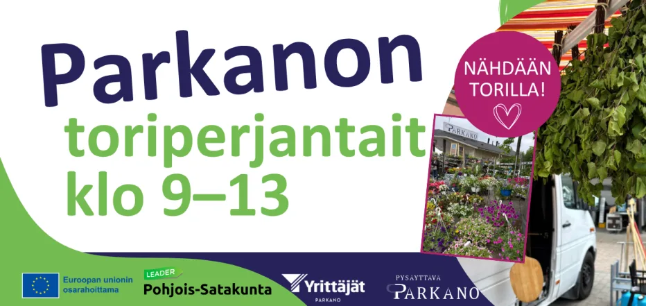 Parkanon toriperjantait koko kesän klo 9-13