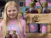 Mindy Hautala, 12, pyörittää omaa kioskia Kauhavalla