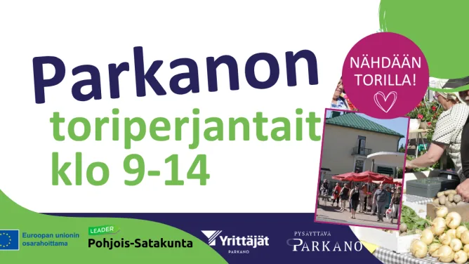 Parkanon toriperjantait koko kesän klo 9-14