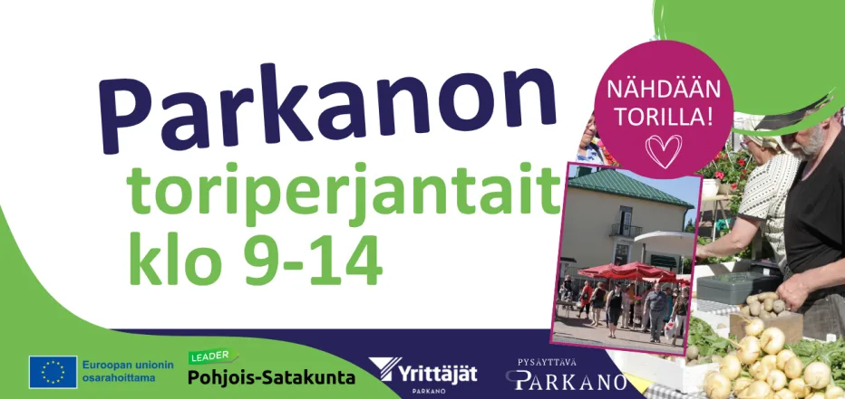 Parkanon toriperjantait koko kesän klo 9-14