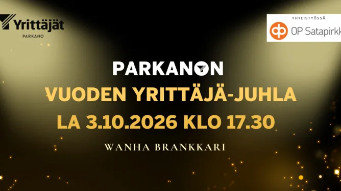 parkanon vuoden yrittäjä - juhla