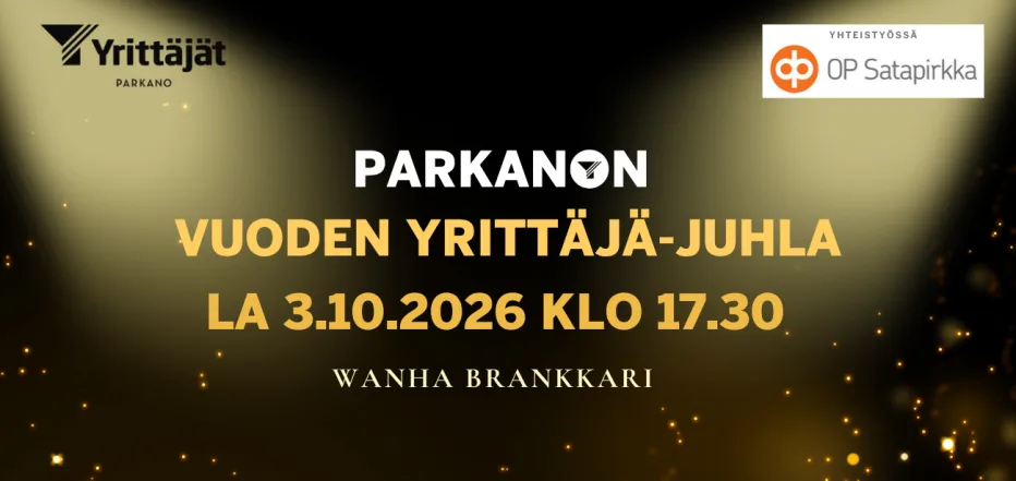 parkanon vuoden yrittäjä - juhla