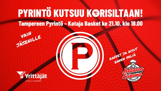 Pyrintö kutsuu korisiltaan