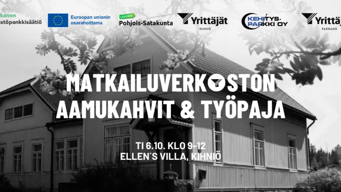 matkailuverkoston aamukahvit ja tyopaja Ellens Villassa